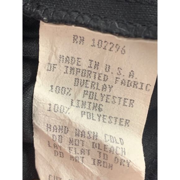 18/20 Dressbarn Woman Black Wide Leg Pull On Pants Sheer Overlay - Picture 7 of 7